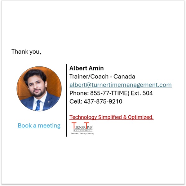 Professional Email Signatures (per person)